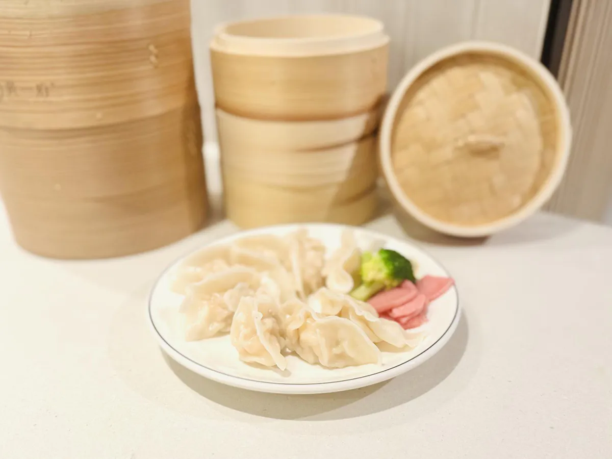 Shrimp Celery Dumplings at Little Tiger Dumplings，a Asian Restaurant in Washington